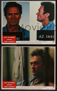 2r115 ESCAPE FROM ALCATRAZ 8 LCs 1979 Clint Eastwood in famous prison, directed by Don Siegel!