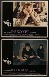 2r118 EXORCIST 8 int'l LCs 1974 William Friedkin classic, Ellen Burstyn, possessed Linda Blair!