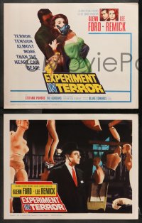 2r119 EXPERIMENT IN TERROR 8 LCs 1962 Glenn Ford, Lee Remick, more tension than the heart can bear!