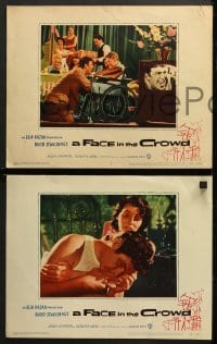 2r120 FACE IN THE CROWD 8 LCs 1957 Andy Griffith took it raw like his bourbon & his sin, Elia Kazan