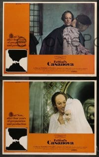 2r639 FELLINI'S CASANOVA 4 LCs 1977 Il Casanova di Federico Fellini, Sutherland & Aumont!