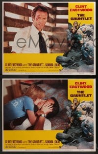 2r144 GAUNTLET 8 LCs 1977 Clint Eastwood & Sondra Locke, border art by Frank Frazetta!