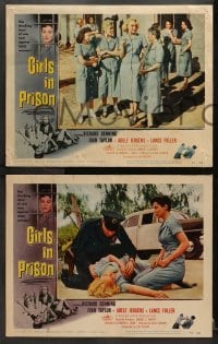 2r417 GIRLS IN PRISON 7 LCs 1956 Richard Denning, Joan Taylor, Adele Jergens, women without men!