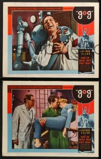 2r555 GOG 5 LCs 1954 sci-fi, wacky Frankenstein of steel robot destroys its makers!