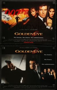 2r020 GOLDENEYE 9 LCs 1995 Pierce Brosnan as Bond, Izabella Scorupco, sexy Famke Janssen!