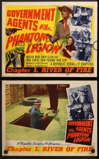 2r153 GOVERNMENT AGENTS VS. PHANTOM LEGION 8 chapter 1 LCs 1951 Walter Reed in Republic serial!