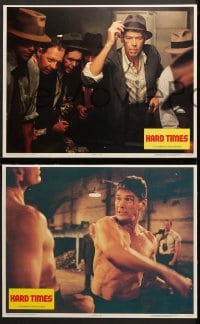 2r419 HARD TIMES 7 LCs 1975 Walter Hill directed, barechested fighter Charles Bronson, James Coburn!