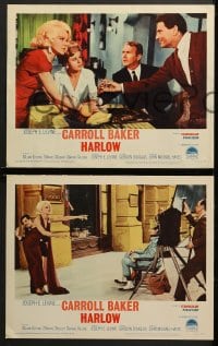 2r559 HARLOW 5 LCs 1965 great images of Carroll Baker in the title role, what was she really like!