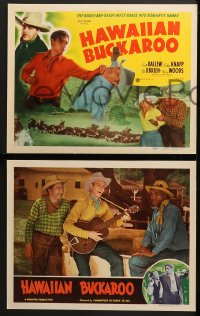 2r166 HAWAIIAN BUCKAROO 8 LCs R1940s great western images of cowboy Smith Ballew, Evelyn Knapp!