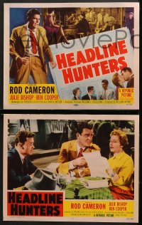2r168 HEADLINE HUNTERS 8 LCs 1955 Ben Cooper, Rod Cameron, Julie Bishop!