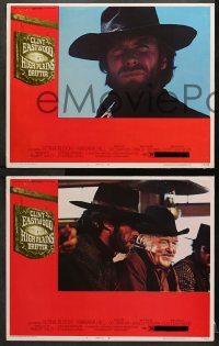 2r647 HIGH PLAINS DRIFTER 4 LCs 1973 great images of cowboy star & director Clint Eastwood!