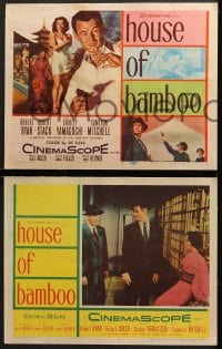 2r172 HOUSE OF BAMBOO 8 LCs 1955 Sam Fuller, Robert Ryan, Robert Stack, Sessue Hayakawa!