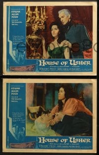 2r173 HOUSE OF USHER 8 LCs 1960 Edgar Allan Poe's tale of the ungodly & evil, Vincent Price