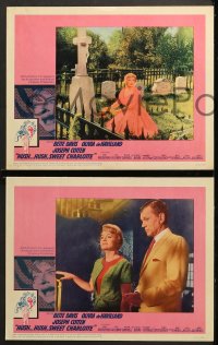2r175 HUSH...HUSH, SWEET CHARLOTTE 8 LCs 1965 images of Bette Davis, Joseph Cotten, Robert Aldrich!