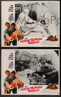 2r652 INCREDIBLE 2 HEADED TRANSPLANT 4 LCs 1971 Bruce Dern, one wants to love & other wants to kill!