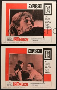 2r184 INTIMACY 8 LCs 1966 Jack Ging, Joan Blackman, watch out for the hidden camera!