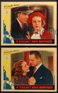 2r495 IT COULDN'T HAVE HAPPENED 6 LCs 1936 great images of Jack La Rue & pretty Inez Courtney!