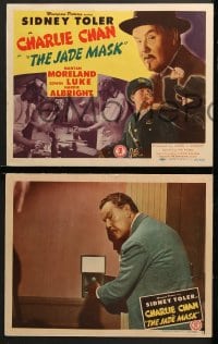 2r187 JADE MASK 8 LCs 1944 Sidney Toler as Charlie Chan, Mantan Moreland, ultra-rare complete set!