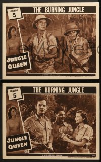 2r763 JUNGLE QUEEN 3 chapter 5 LCs 1945 Edward Norris, Eddie Quillan, Collier, The Burning Jungle!
