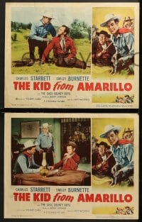 2r430 KID FROM AMARILLO 7 LCs 1951 Smiley Burnette, Charles Starrett as The Durango Kid!