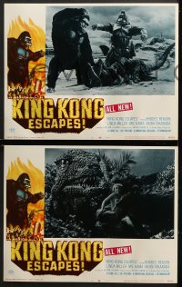 2r195 KING KONG ESCAPES 8 LCs 1968 Ishiro Honda's Kingukongu no Gyakushu, cool monster images!