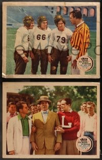 2r768 LIFE BEGINS IN COLLEGE 3 LCs 1937 The Ritz Brothers in football uniforms, Joan Davis, Willis!