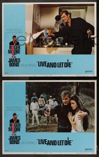 2r212 LIVE & LET DIE 8 West Hemi LCs 1973 Roger Moore as James Bond, sexy Jane Seymour, Yaphet Kotto!