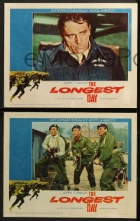 2r569 LONGEST DAY 5 LCs 1962 Burton, cool images from in Zanuck's World War II D-Day movie!