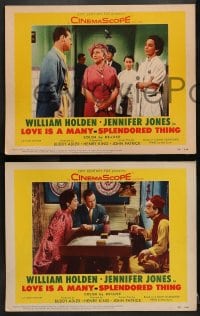 2r570 LOVE IS A MANY-SPLENDORED THING 5 LCs 1955 William Holden, Jennifer Jones & Philip Ahn!