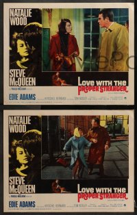 2r503 LOVE WITH THE PROPER STRANGER 6 LCs 1964 great images of Steve McQueen, Natalie Wood!