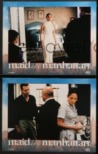 2r220 MAID IN MANHATTAN 8 LCs 2002 Jennifer Lopez, Ralph Fiennes & Natasha Richardson in New York!