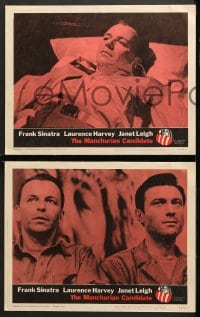 2r225 MANCHURIAN CANDIDATE 8 LCs 1962 Frank Sinatra, Harvey, Leigh, directed by John Frankenheimer!