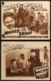 2r229 MICKEY THE GREAT 8 LCs 1946 great images of Mickey Rooney as Mickey McGuire, with great tc!