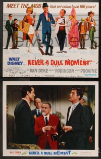 2r022 NEVER A DULL MOMENT 9 LCs 1968 Disney, Dick Van Dyke, Edward G. Robinson, Dorothy Provine!