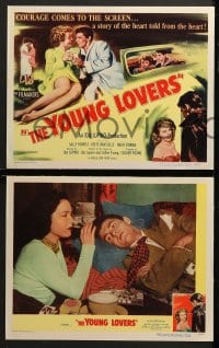 2r246 NEVER FEAR 8 LCs 1950 Ida Lupino directed, Eve Miller, Keefe Braselle, The Young Lovers!