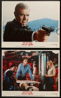 2r247 NEVER SAY NEVER AGAIN 8 LCs 1983 Sean Connery as James Bond 007, Kim Basinger, Barbara Carrera!