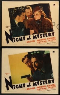 2r250 NIGHT OF MYSTERY 8 LCs 1937 Grant Richards as Philo Vance, ultra-rare complete set!