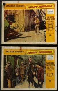 2r777 NIGHT PASSAGE 3 LCs 1957 cool western cowboys Dan Duryea and James Stewart in action!