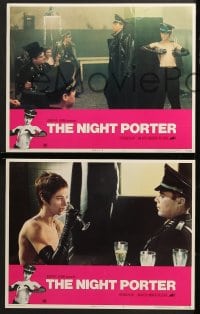 2r251 NIGHT PORTER 8 LCs 1975 Cavani's Il Portiere di notte, Dirk Bogarde, Charlotte Rampling!