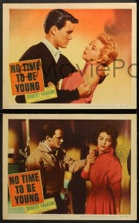 2r510 NO TIME TO BE YOUNG 6 LCs 1957 1st Robert Vaughn, too old to be teens, too young to be adults!