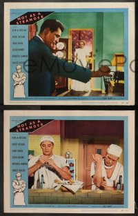 2r676 NOT AS A STRANGER 4 LCs 1955 intern Robert Mitchum, doctor Charles Bickford!