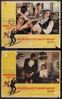 2r439 ON HER MAJESTY'S SECRET SERVICE 7 LCs 1969 George Lazenby as James Bond, Telly Savalas!