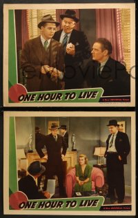 2r783 ONE HOUR TO LIVE 3 LCs 1939 cop Charles Bickford & crook John Litel both love Doris Nolan!