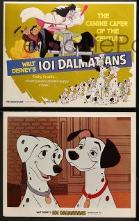 2r260 ONE HUNDRED & ONE DALMATIANS 8 LCs R1979 most classic Walt Disney canine family cartoon!