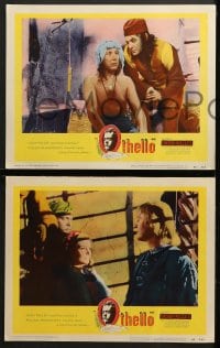 2r678 OTHELLO 4 LCs 1955 great images of troubled Orson Welles in the title role, Shakespeare!