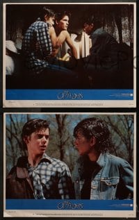 2r787 OUTSIDERS 3 LCs 1982 Coppola, S.E. Hinton, great images of Howell, Dillon, Macchio!