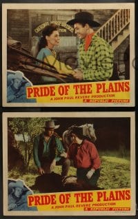 2r587 PRIDE OF THE PLAINS 5 LCs 1944 cowboys Robert Livingston & Smiley Burnette, pretty Nancy Gay!