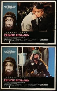 2r277 PRIVATE BENJAMIN 8 LCs 1981 Eileen Brennan, Robert Webber, Goldie Hawn in the army!