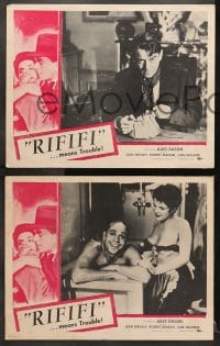 2r687 RIFIFI 4 LCs 1956 directed by Jules Dassin who is also shown, Jean Servais, it means trouble!