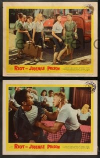 2r521 RIOT IN JUVENILE PRISON 6 LCs 1959 co-ed reform school for delinquents, great images!